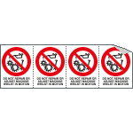 [YE95203B] YE95203B - Sheet n. 4 label DO NOT REPAIR...