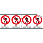 [YE95206B] YE95206B - Sheet n. 4 label NO ADMITTANCE