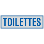[YF96662] YF96662 - Label silver TOILETTES