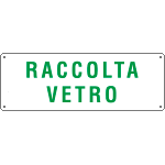 [2142] 2142 - Cartello raccolta VETRO