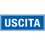 [2522] 2522 - Cartello aziendale Uscita