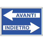 [2608] 2608 - Cartello informazione avanti indietro