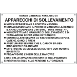 [2616] 2616 - Cartello informazione Apparecchi di sollevamento