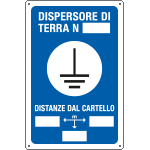 [2632] 2632 - Cartello DISPERSORE DI TERRA N.