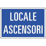 [3164] 3164 - Cartello informazione LOCALE ASCENSORI