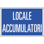[3188] 3188 - Cartello informazione LOCALE ACCUMULATORI