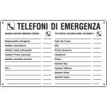 [3304] 3304 - Cartello telefoni di emergenza