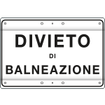 [3325] 3325 - Cartello DIVIETO DI BALNEAZIONE