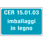 [3404] 3404 - cartello alluminio rifiuti speciali CER 15.01.03