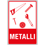 [3506] 3506 - cartello rifiuti "METALLI"