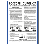 [3601] 3601 - Cartello norme SOCCORSI D'URGENZA AI COLPITI