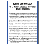 [3602] 3602 - Cartello NORME USO CARRIPONTE E PARANCHI