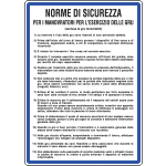 [3603] 3603 - Cartello NORME PER MANOVRATORI GRU