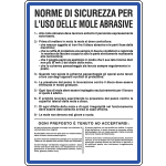 [3607] 3607 - Cartello NORME USO MOLE ABRASIVE