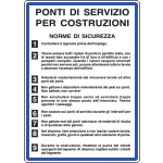 [3615] 3615 - Cartello NORME PONTI DI SERVIZIO COSTRUZ.