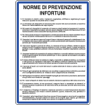 [3616] 3616 - Cartello NORME PREVENZIONE INFORTUNI