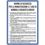 [3627] 3627 - Cartello NORME MANUTENZ. BOMBOLE OSSIAC