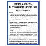 [3632] 3632 - Cartello NORME PER FABBRI E SALDATORI