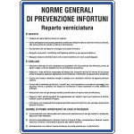 [3633] 3633 - Cartello NORME PER REPARTI VERNICIATURA