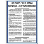 [3635] 3635 - Cartello NORME USO MATER. CASSETTA PR.SOCC.