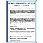 [3636] 3636 - Cartello NORME IMPIANTI E APPAR. ELETTRICHE