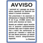 [3647] 3647 - Cartello NORME AVVISO LASCIARE LIBERI PASSAGGI