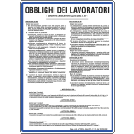 [3659] 3659 - Cartello OBBLIGHI DEI lavoratori D.Lgs. 81/08