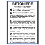 [3752] 3752 - Cartello NORME USO BETONIERE