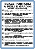 [3753] 3753 - Cartello NORME PER SCALE PORTATILI