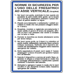 [3754] 3754 - Cartello NORME USO FRESATRICI ASSE VERTIC.