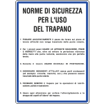 [3758] 3758 - Cartello NORME USO TRAPANO
