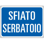 [4835] 4835 - Cartello informazione SFIATO SERBATOIO