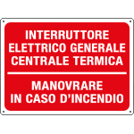 [4840] 4840 - Cartello informazione INTERR. GEN.CENTRALE TERMICA