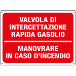 [4841] 4841 - Cartello informazione VALVOLA INTERC RAP.GASOLIO