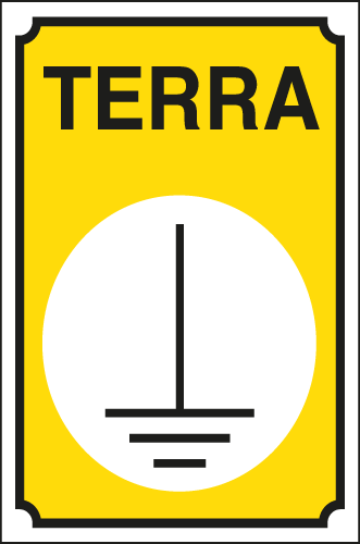 [7312] 7312 - Cartello TERRA con simbolo