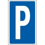 [8923] 8923 - Cartello lettera P per contrassegnare