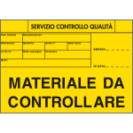 [9701] 9701 - Etichetta adesiva fondo giallo MAT.DA CONTROLLARE