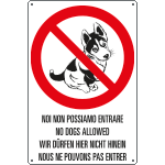 [31201] 31201 - cartello "NOI NON POSSIAMO ENTRARE"