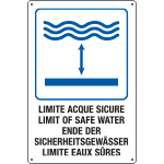 [31212] 31212 - cartello "LIMITE ACQUE SICURE"