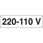[121704K] 121704K - Cartello ausiliare 220-110 V
