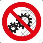 [1311Y] 1311Y - Cartello divieto rimuovere i dispositivi