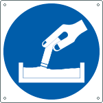[1365KS] 1365KS - Etichetta adesiva obbligo spegnere le sigarette