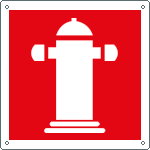 [15129W] 15129W - Cartello sicurezza idrante soprasuolo