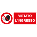 [1812K] 1812K - Cartello vietato l'ingresso