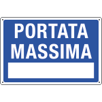 [3101S] 3101S - Etichetta adesiva PORTATA MASSIMA