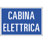 [3139S] 3139S - Etichetta adesiva CABINA ELETTRICA
