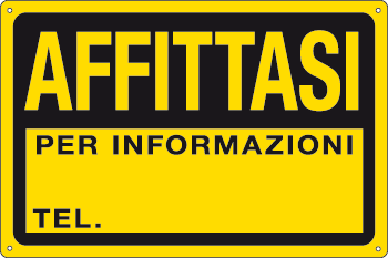 [3345P] 3345P - Cartello polipropilene Affittasi