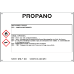 [35A121] 35A121 - cartello sostanze pericolose simbologia CLP " PROPANO "