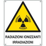 [416201X] 416201X - Cartello pericolo radiazioni ionizzanti irradiazioni