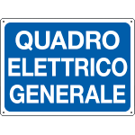 [4844S] 4844S - Etichetta adesiva blu quadro elettrico generale